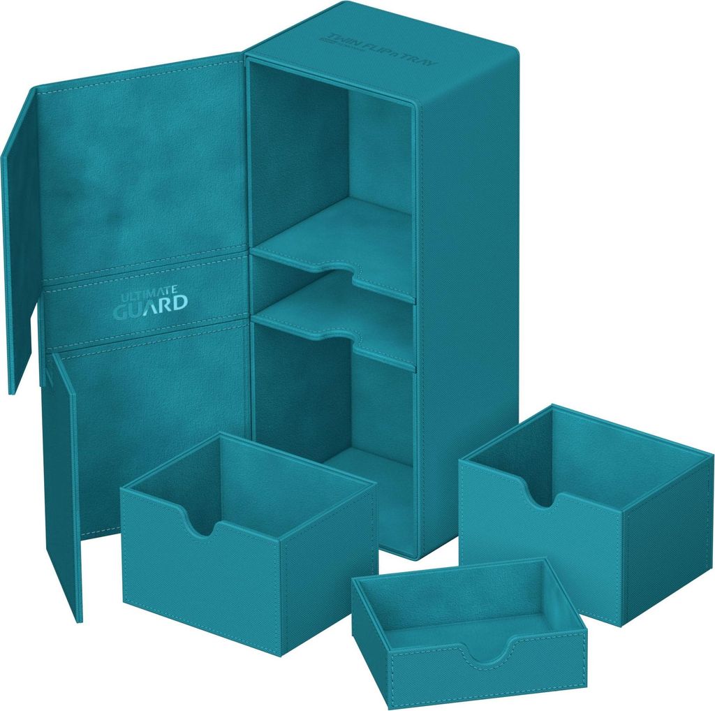 Ultimate Guard Twin Flip`n`Tray 266+ Xenoskin Petrolblau