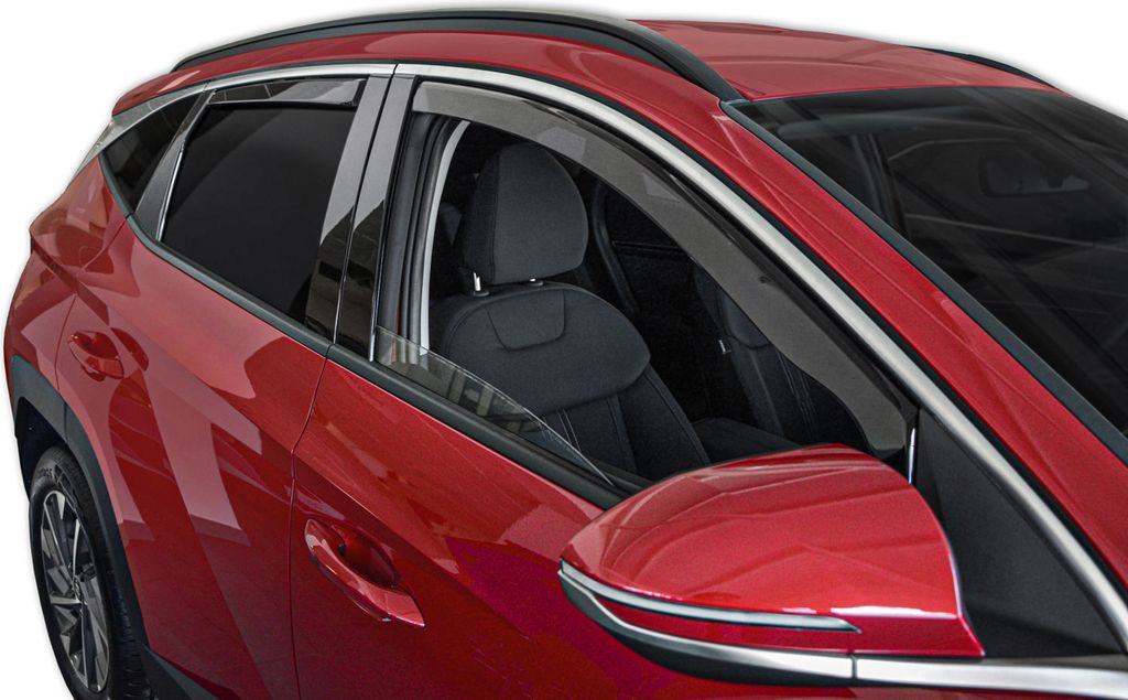 Deflettori D'Aria Per Dacia Duster 2017-2024 - Set Di 4 Pezzi Nero Fumé Antivento E Antipioggia - Foto 9