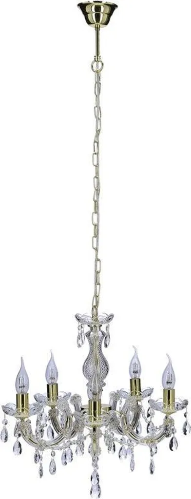 Lustre MARIA TERESA 35-94646 Candellux en cristal à 5 bras chromés