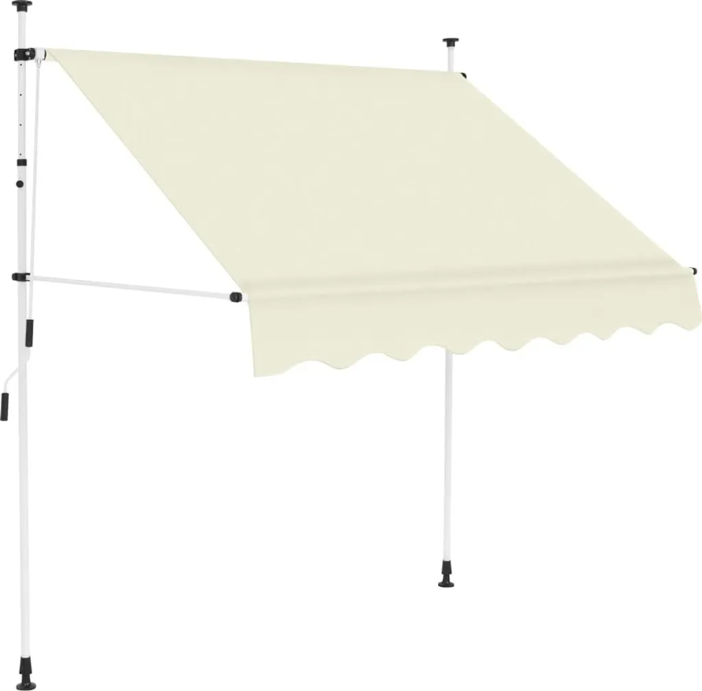 Tenda da Sole Retrattile 150 cm Bianco Crema | Crea la tua Oasi di Relax
