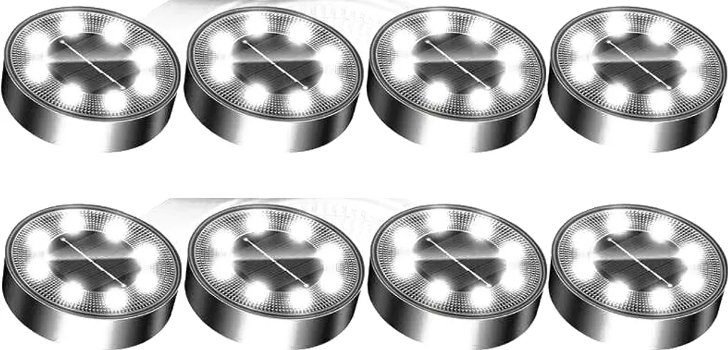 Luminaire encastrable extérieur inox argenté lot de 8 spots étanches INF