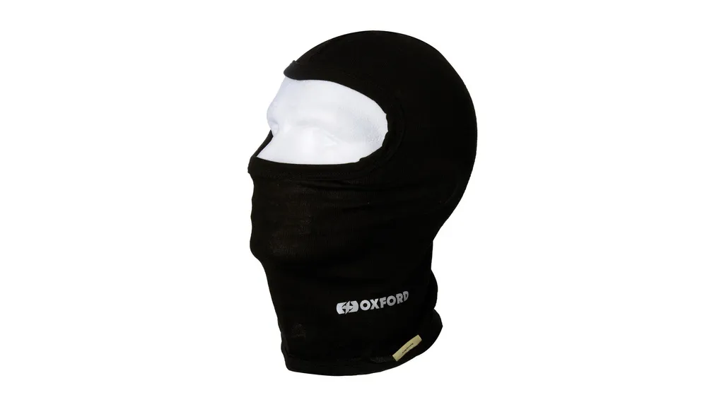 Cagoule Oxford Deluxe Balaclava Merino Black Hood en laine de mérinos