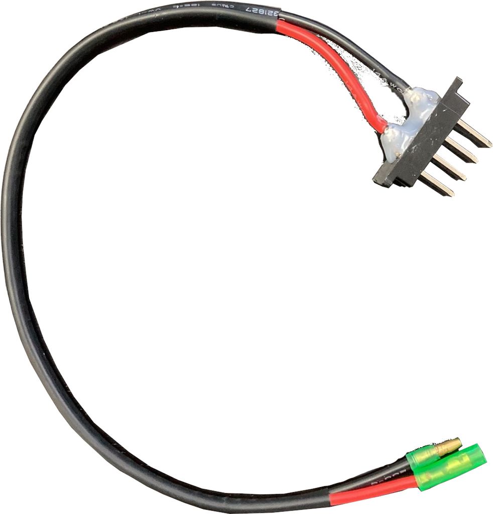 windmeile | E-Bike Batterie Kabel, 2-Pin Stecker, Akkuanschluss, 22cm