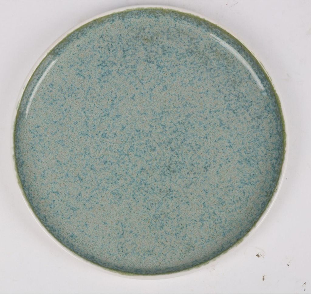 24x Keramik Dessertteller 21,5 cm Reactive Glaze verschiedene Farben – hochwertige Teller mit einzigartiger Glasur für Desserts Kuchen Gastronom...