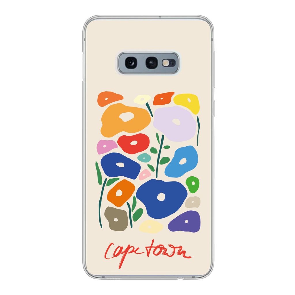 MuchoWow Handyhülle Schutzhülle Hülle für Samsung Galaxy S10e Blume - Abstrakt - Südafrika Silikon Softcase Handy Hülle - Handy
