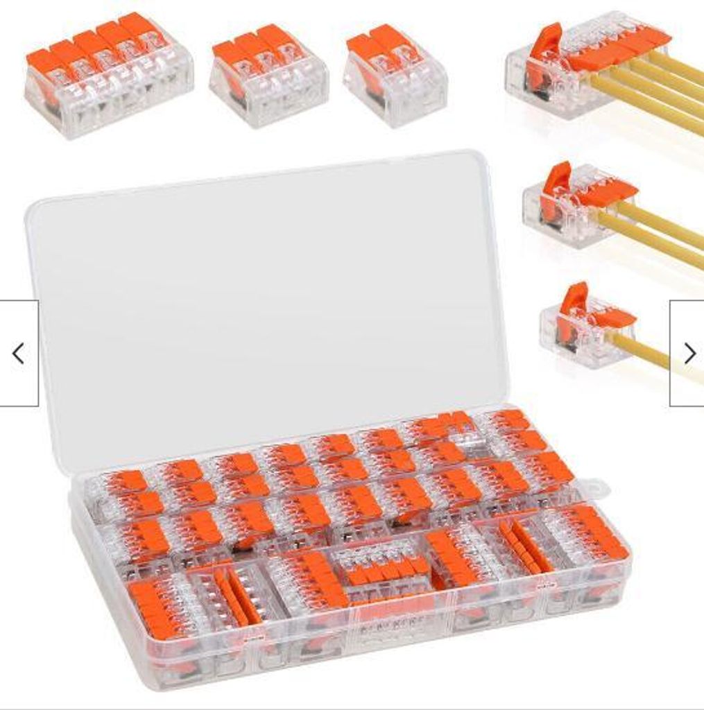 90stk Für Wago Klemmen WegeKlemme Hebel 221-412/221-413/221-415 Hebelklemmen Set