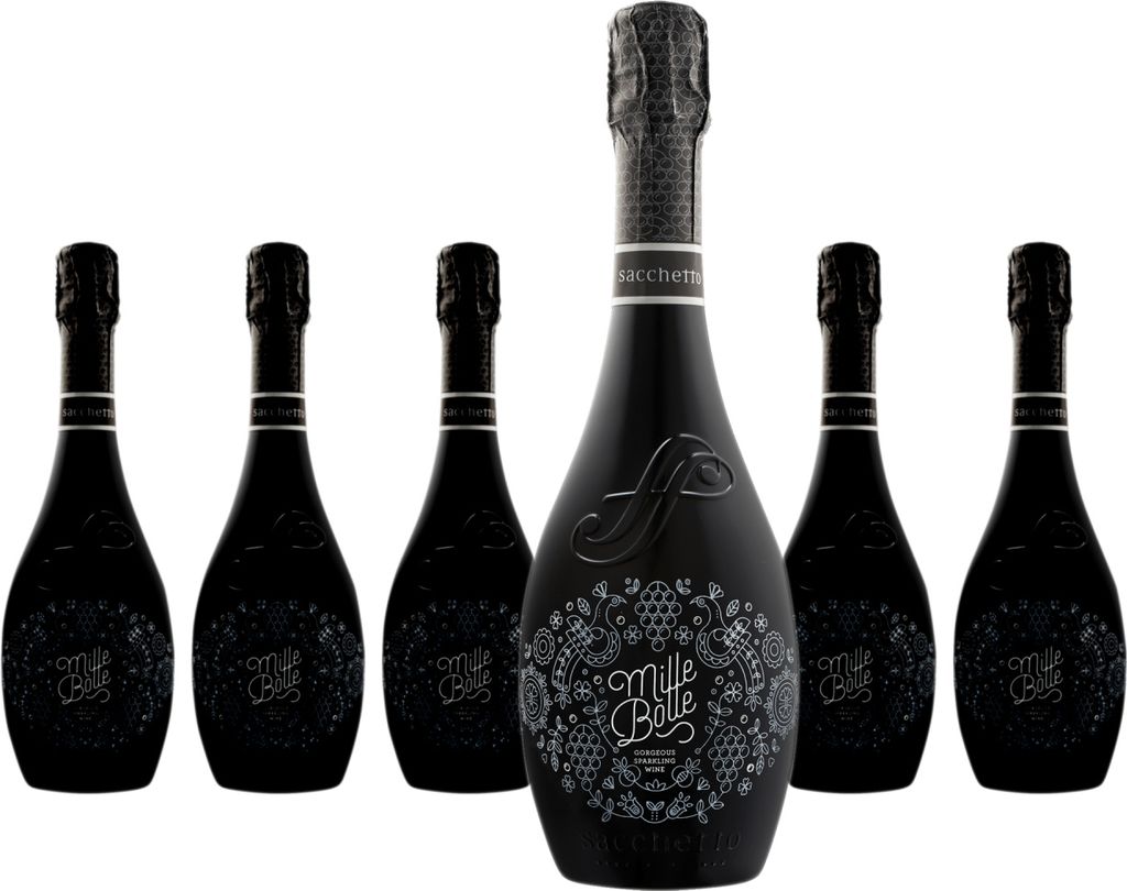 6 x Sacchetto Mille Bolle Gorgeous Spumante Extra Dry Produktbild 