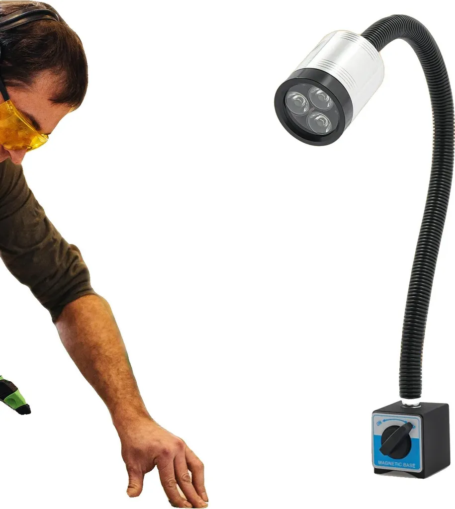 Éclairage d'établi LED flexible 60cm 12V - Lampe de bureau technique