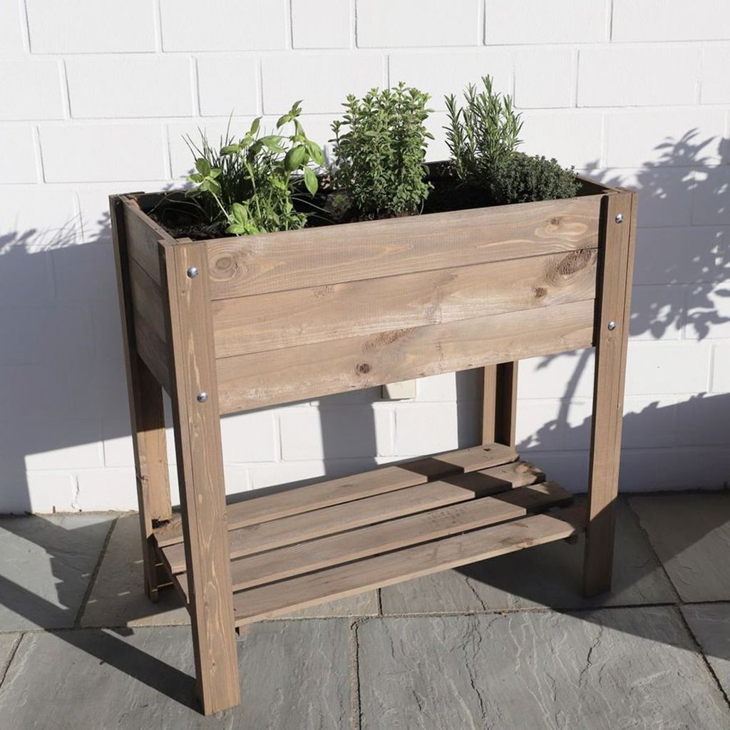 Holz Hochbeet Pflanzkasten Garten Pflanzbeet Gemüse Kräuter Produktbild 