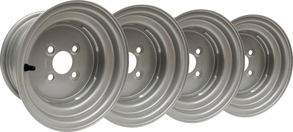 Satz von 4 - 6.00x10 Felge 4/100/60 silber