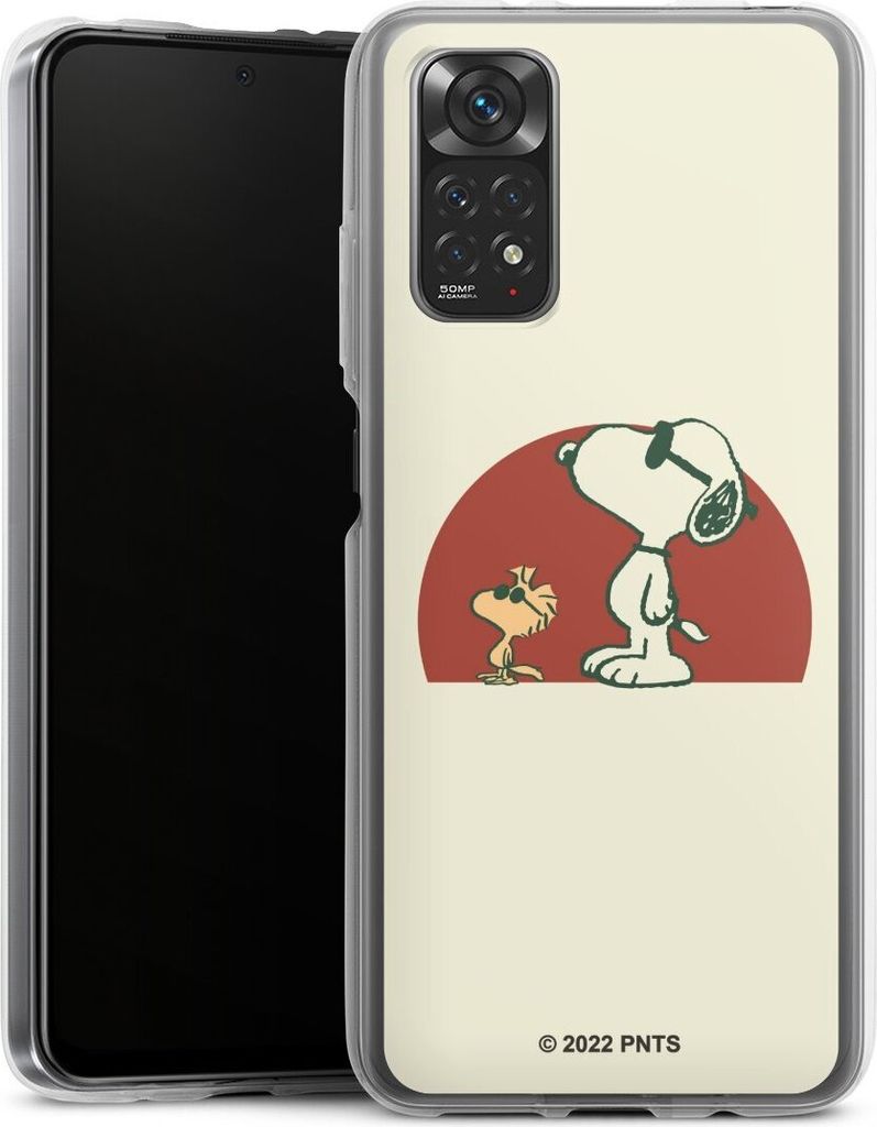 DeinDesign Handyhülle für Xiaomi Redmi Note 11 4G Silikon Hülle Case Smartphone Schutzhülle Offizielles Lizenzprodukt Snoopy Kindheit