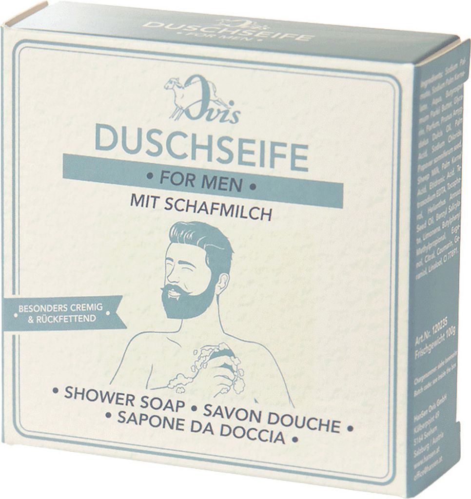 Duschseife für Männer, Ovis Schafmilchseife, 100% Bio, für Produktbild 