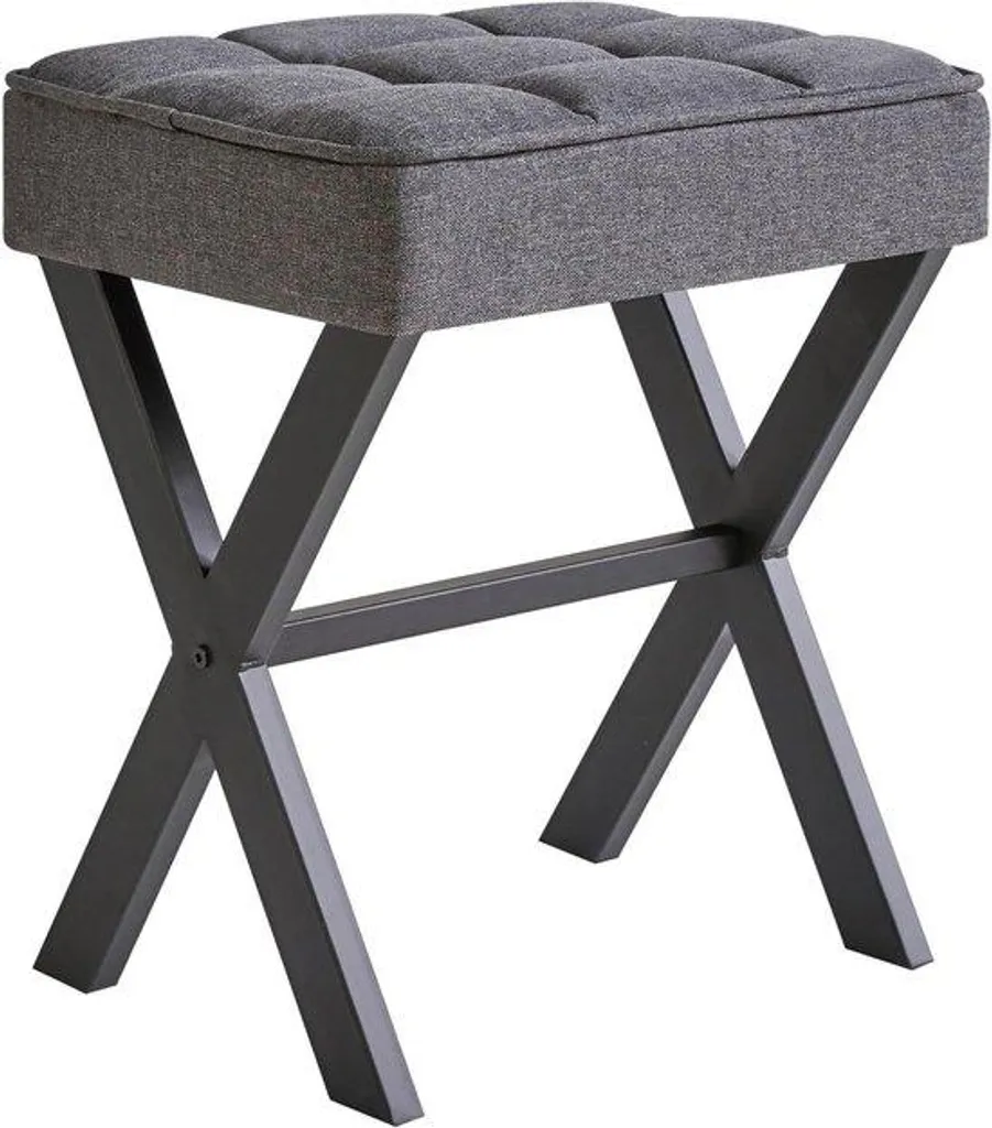 Chaise de bureau ergonomique design avec piétement en X coloris anthracite