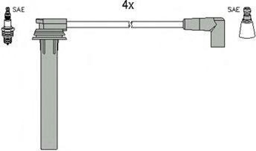 HITACHI 134269 Zündkabelsatz Zündleitungssatz