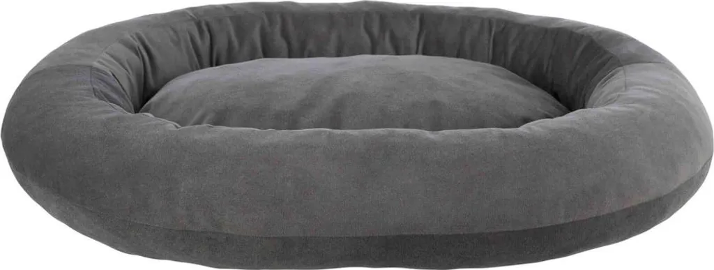 Couchage Chien Talia Trixie Ovale - Lit Douillet Gris pour Grand Sommeil