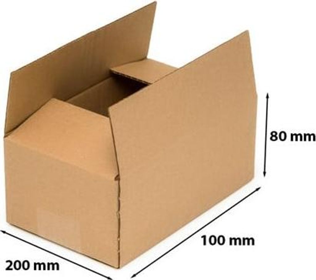 Faltkarton 200 x 100 x 80 mm (außen) B320 InPost