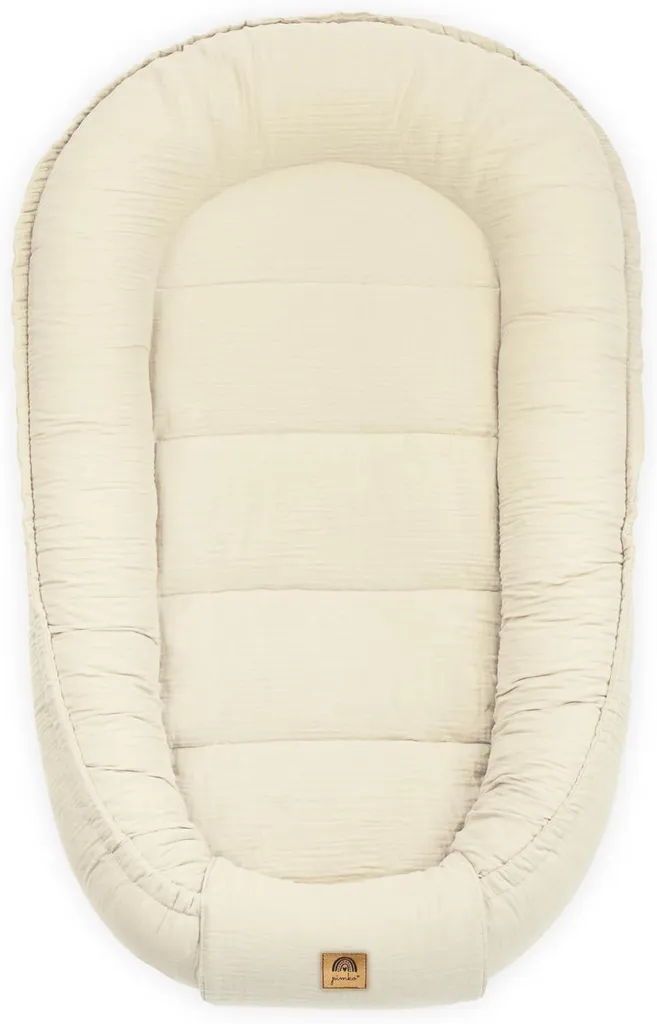 Cocon de Voyage pour Bébé et Nouveau-né - Nid en Coton Beige Vanille