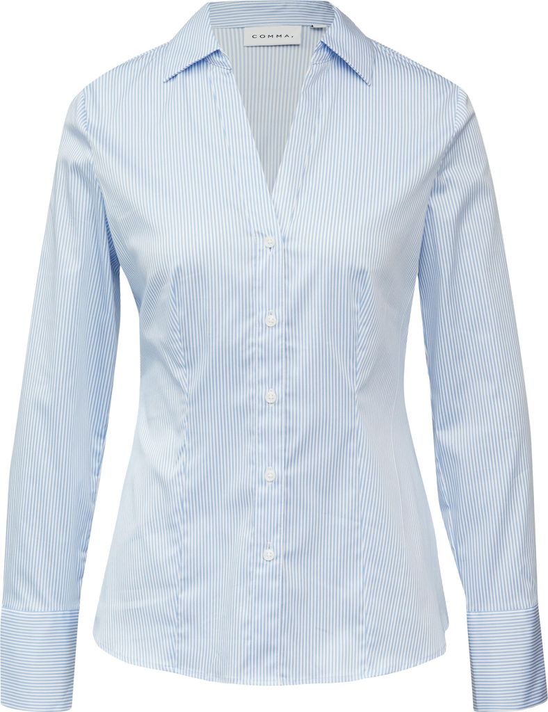 comma Hemdbluse 'Bluse', 2176708, 51G0 Blue, Gr. 34
