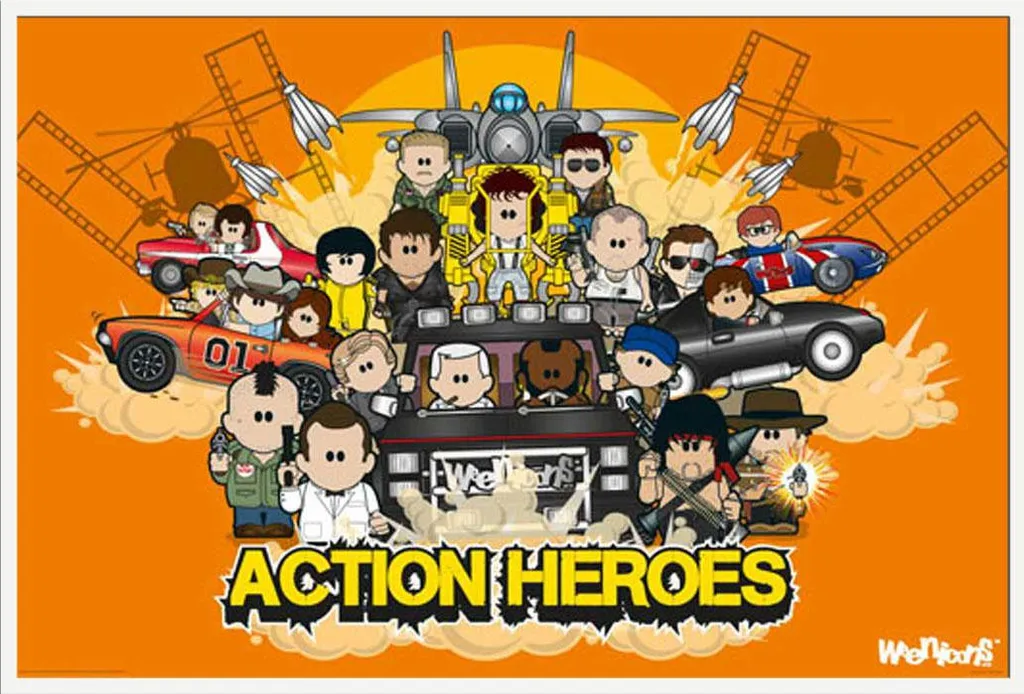 Affiche Heroes Weenicons sous Cadre Blanc Interchangeable Shinsuke Maxi