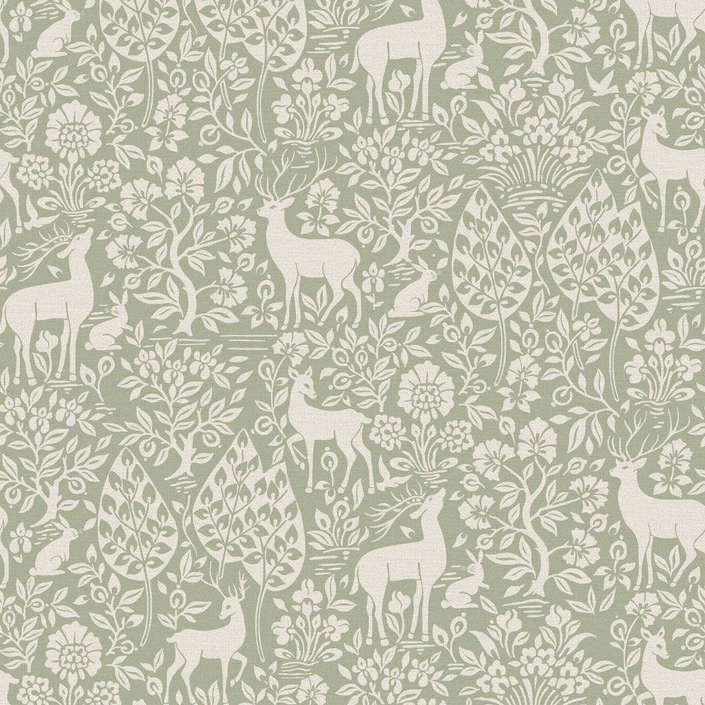 Holden Décor - Papier peint cerf AG4032 (10 m x 53 cm) Image du produit 