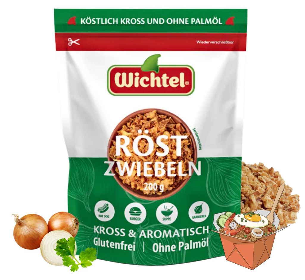 WICHTEL Röstzwiebeln 200g - Kross & Aromatisch, Glutenfrei, Produktbild 