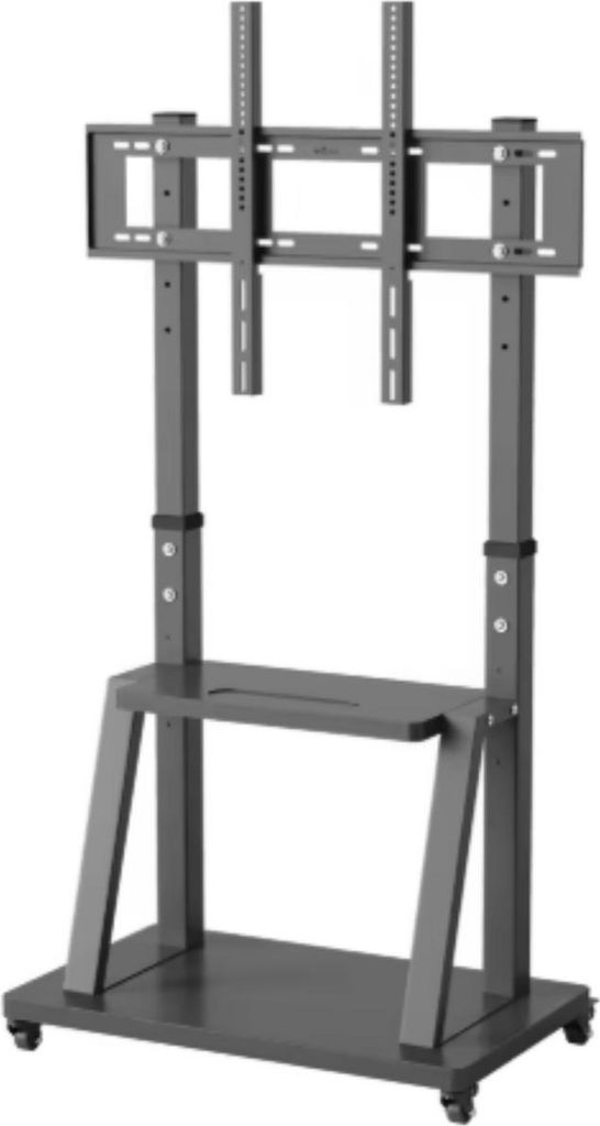 TV-Standfuß XXL – Rollbar – Für 32"-100" – Höhenverstellbar – Universell – Schwarz