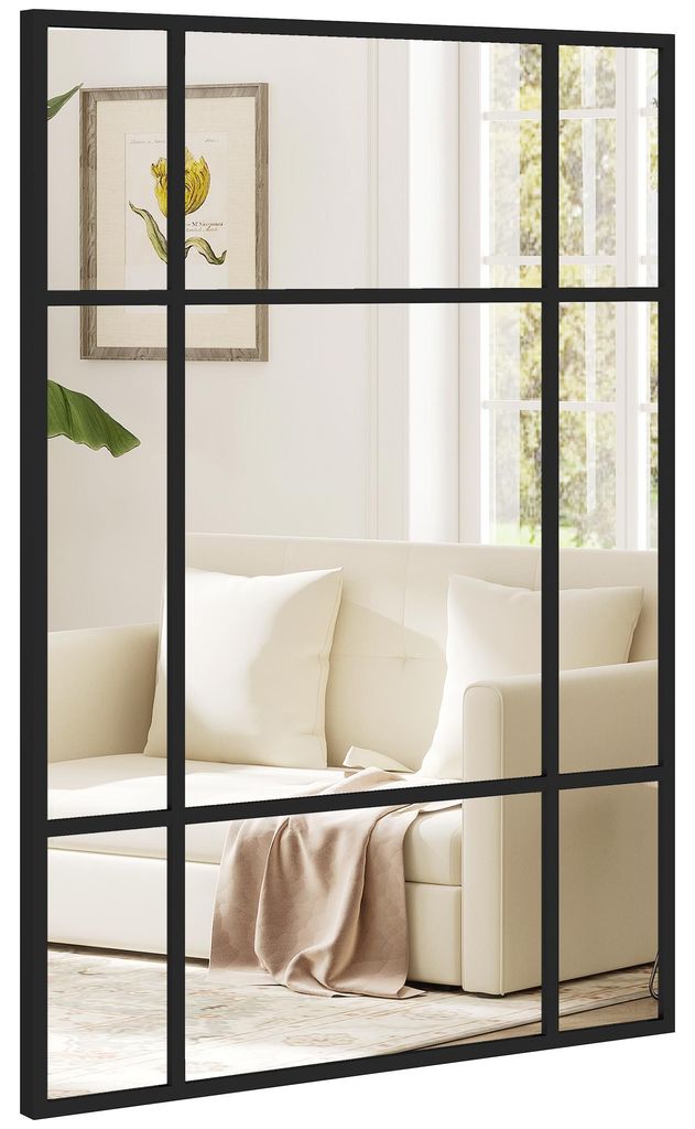 HOMCOM Wandspiegel 50 x 70 cm dekorativer Spiegel mit Produktbild 