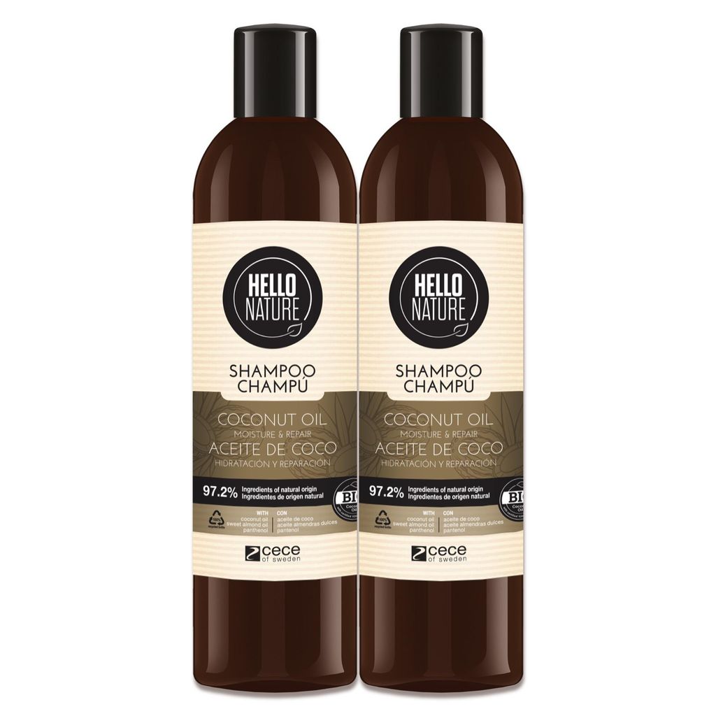 Shampoo Repair Kokosöl Pantenol Naturkosmetik Haarpflege Haarschäden Bio Vegan, 2x 300ml
