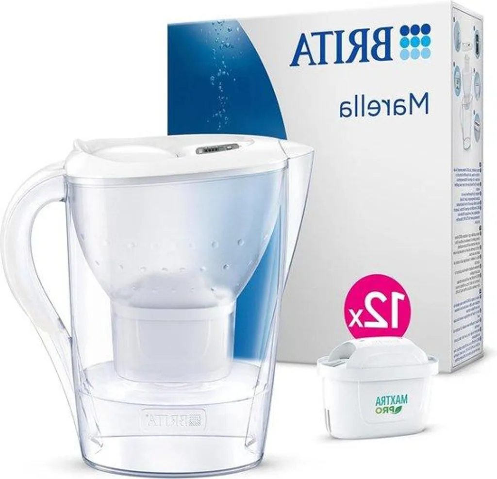 Carafe filtrante frigo Marella Cool avec 12 mois de recharges MAXTRA PRO