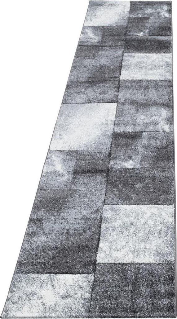Kurzflor Teppich HAWAII Grau 80 x 300 cm