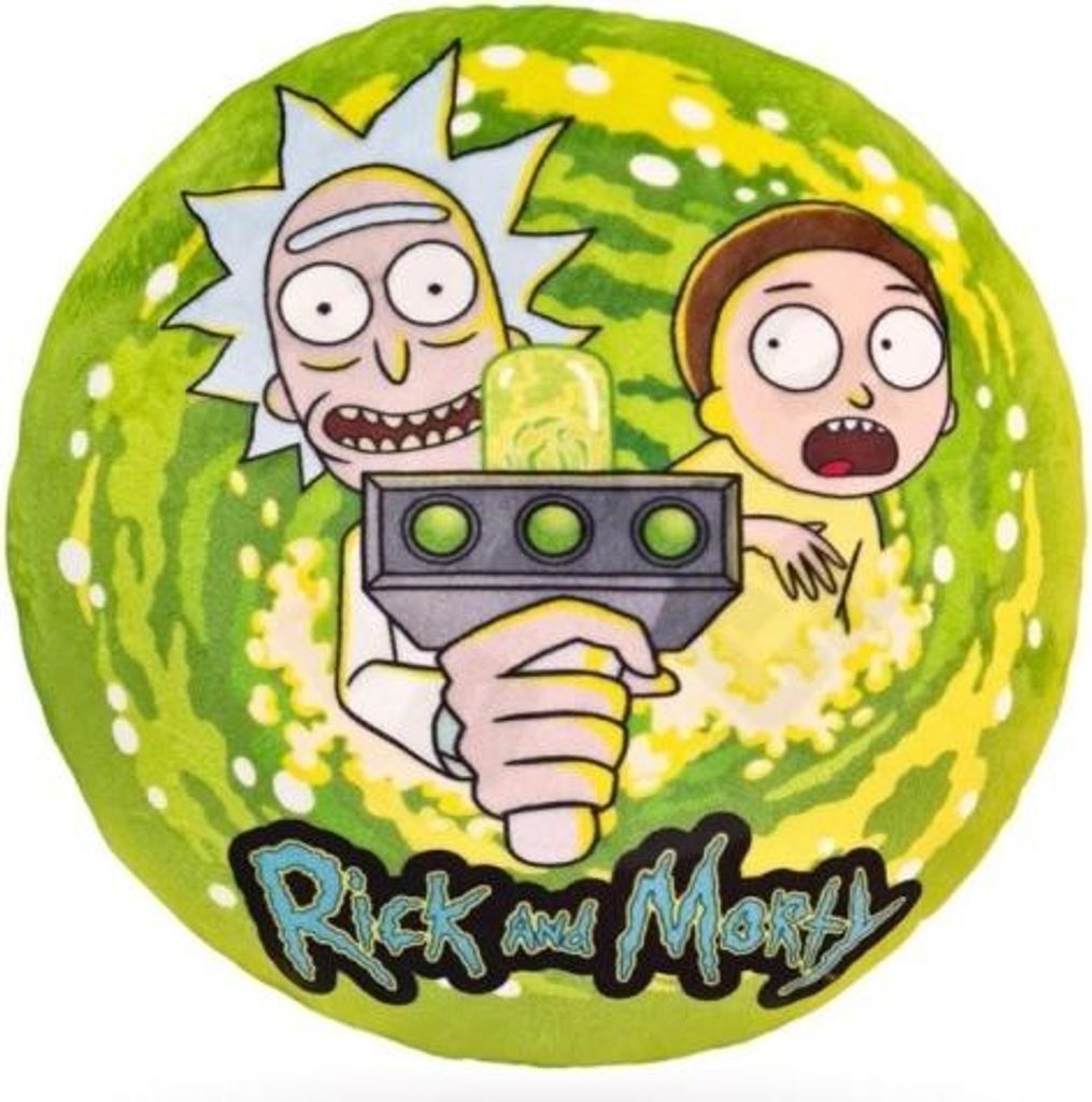 Plüsch-Kissen RICK AND MORTY auf der Suche nach Abenteuern 37 cm