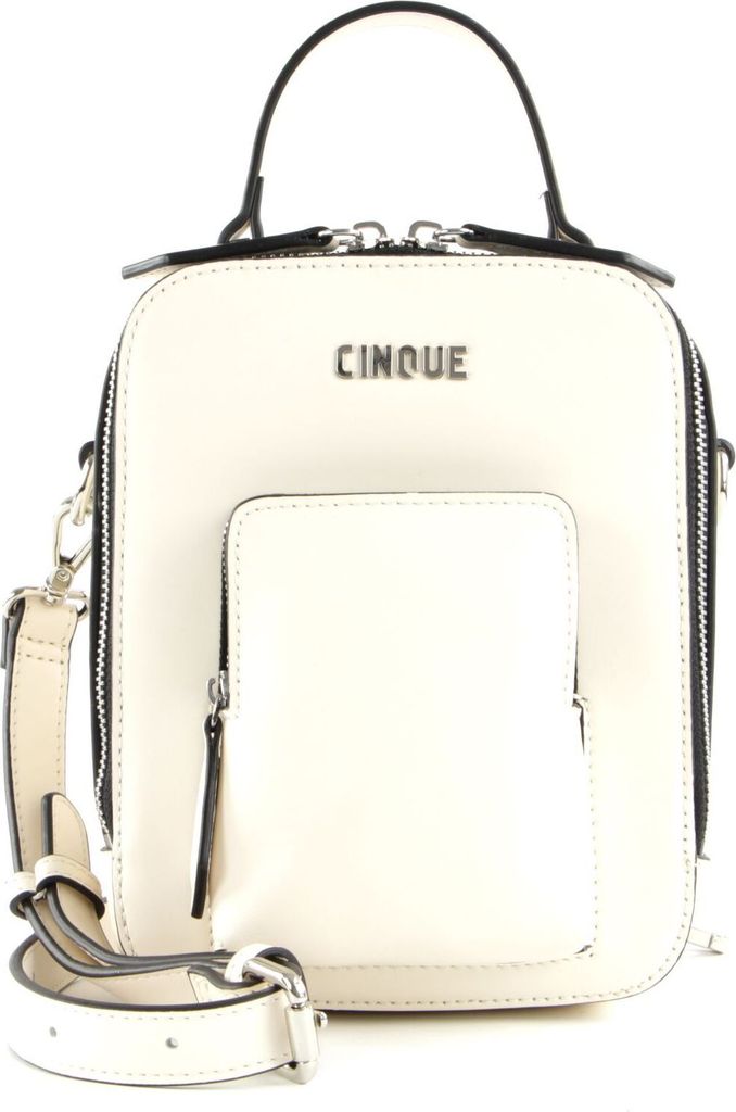 CINQUE Leder Handtasche Umhängetasche Maite Hand Bag Cream-White weiß