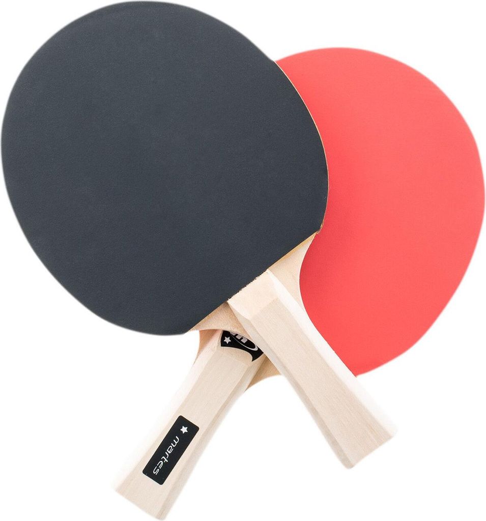 Martes - "Conty" Tischtennisschläger-Set (2er-Pack) PP14848 (Einheitsgröße) (Schwarz/Rot)