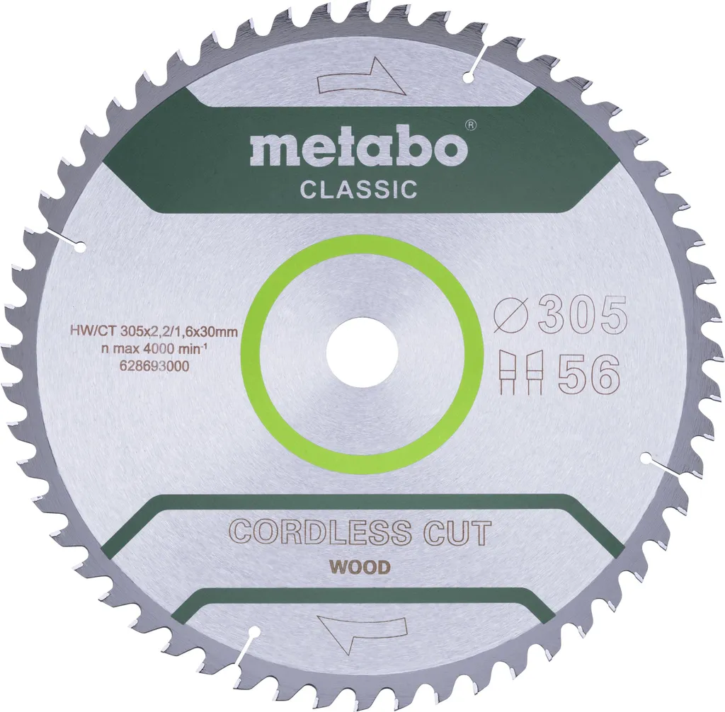 Metabo piła tarczowa hw/ct 305x30x56z schnurlos schneiden Holz klassisch