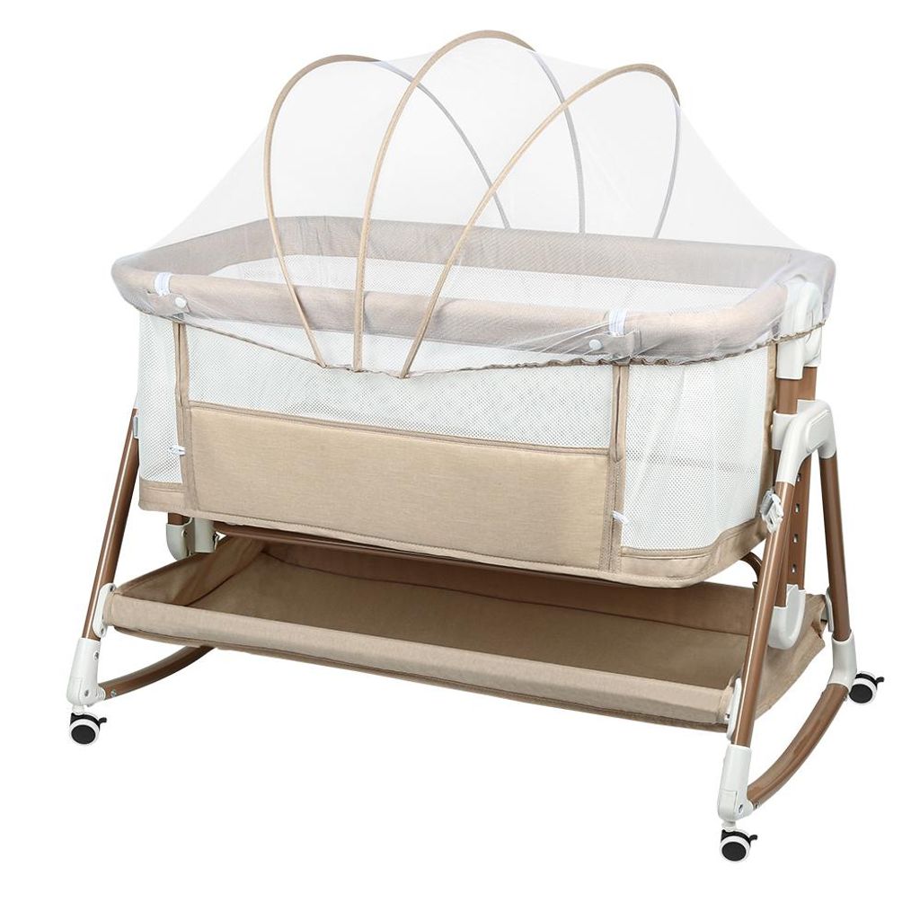 Lit bébé réglable à 6 niveaux Lit d'appoint Poussette avec Image du produit 