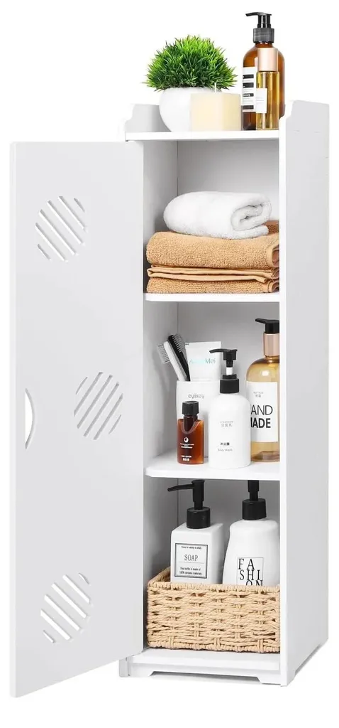 Petit meuble de rangement pour niche étroite salle de bain ou buanderie
