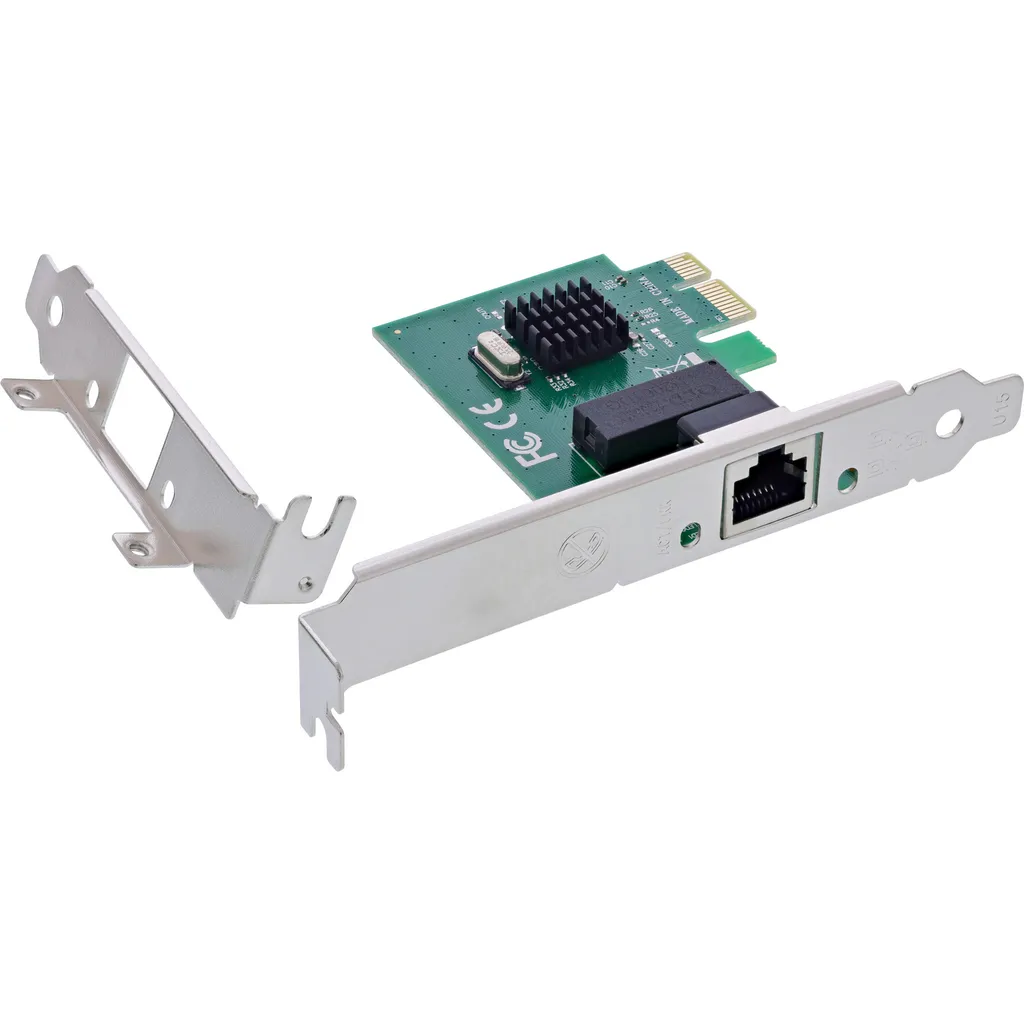 Réparer Port Ethernet HS avec la Carte Réseau InLine Gigabit PCIe x1 RJ45
