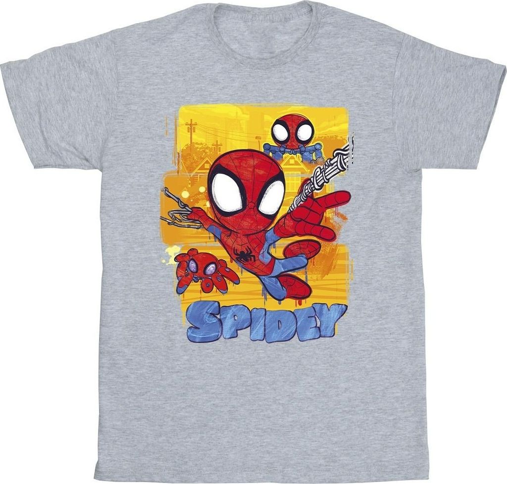Marvel - "Spidey And His Amazing Friends" T-Shirt für Herren BI45524 (XL) (Grau)