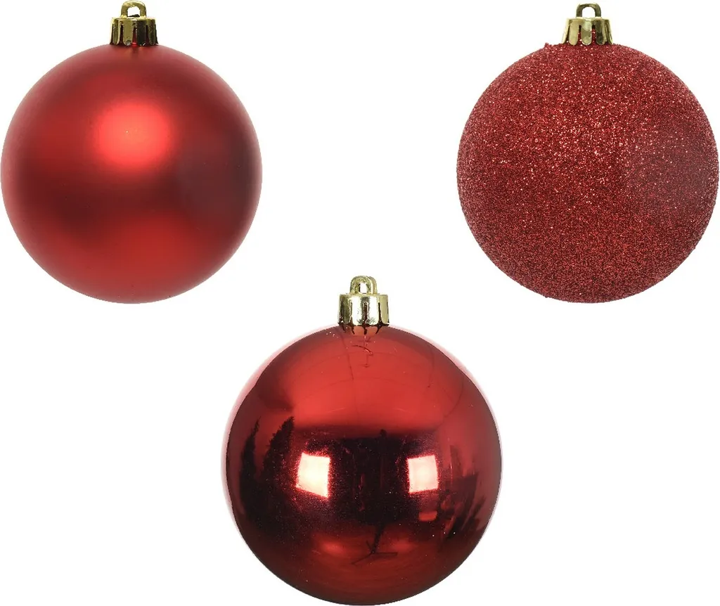 Boules de Noël Assorties 6cm pour Sapin - Pack de 10 Unités Multistyle