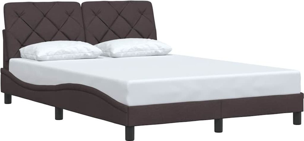 "SALE 2026"Bettgestell/Doppelbett ️Hochwertiges - Polsterbett Erwachsene/r /Kind - ohne Matratze - Dunkelbraun 140x190cm Stoff - Klassische Bette...