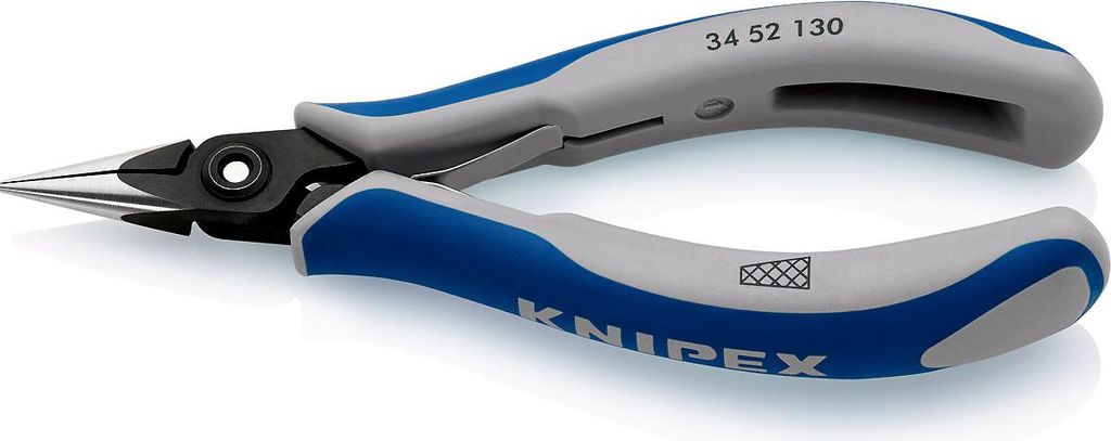 KNIPEX 34 52 130 - Presszange - Stahl - Blau/Grau - 13 cm - 61 g