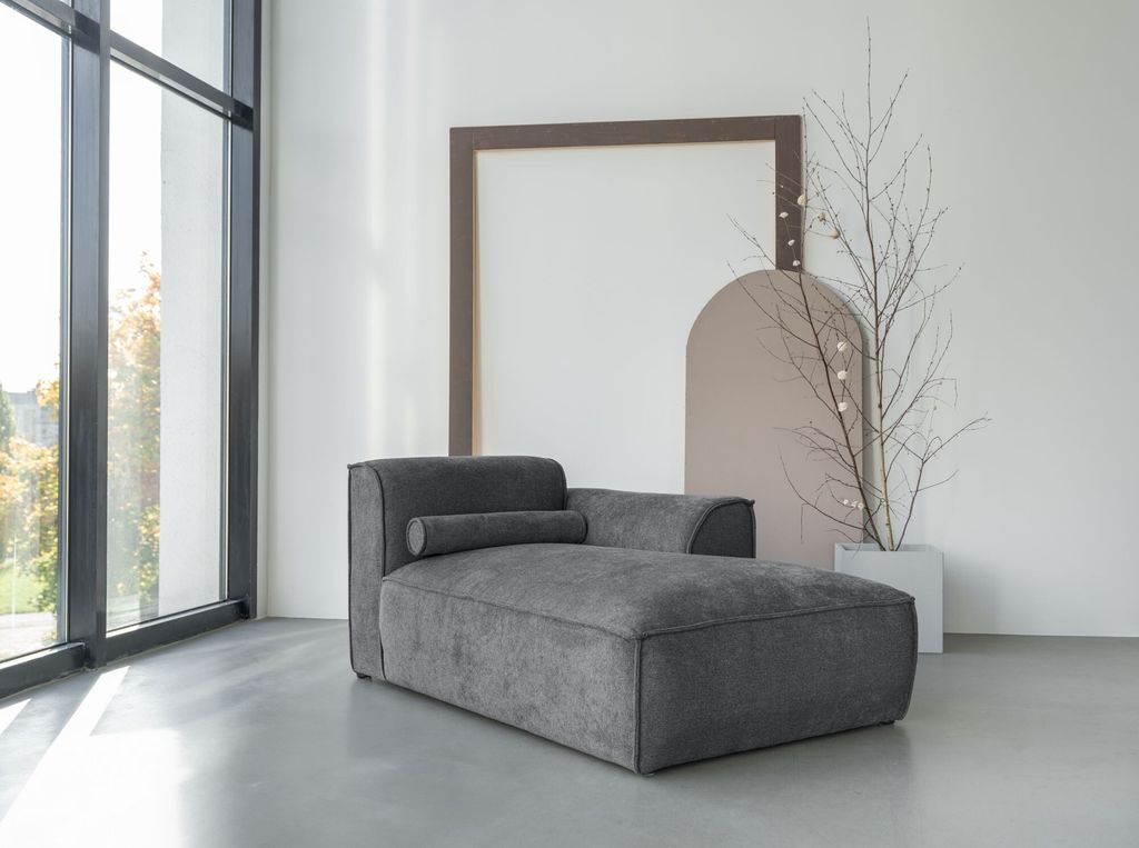MIUFORM Flex Felix - 1-Sitzer Longchair für Modulsofas Armlehne RECHTS - 92x154cm - Sofa Modulsofa Element