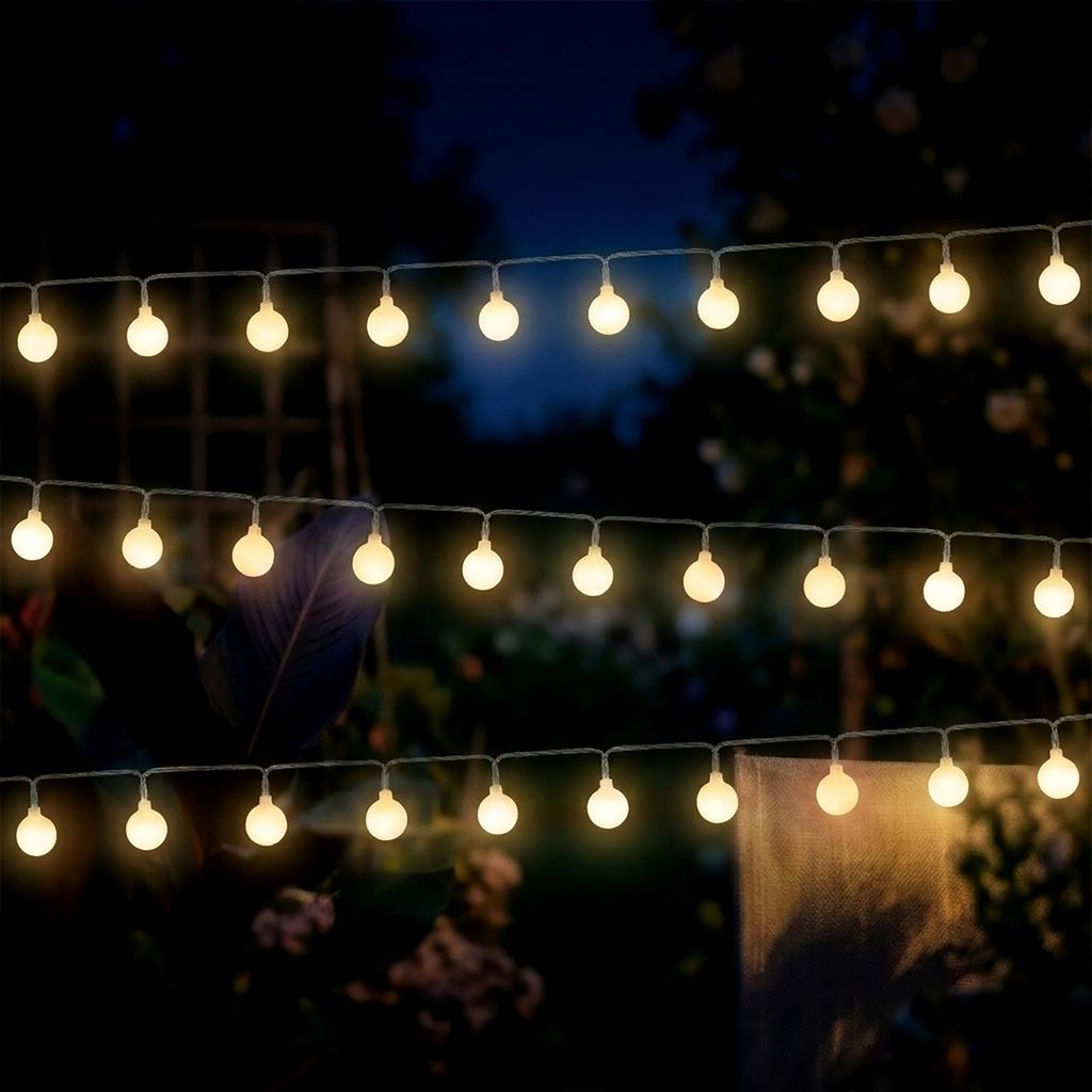 LED Lichterkette 290 cm für Außen und Innen 30 mini Kugeln Produktbild 