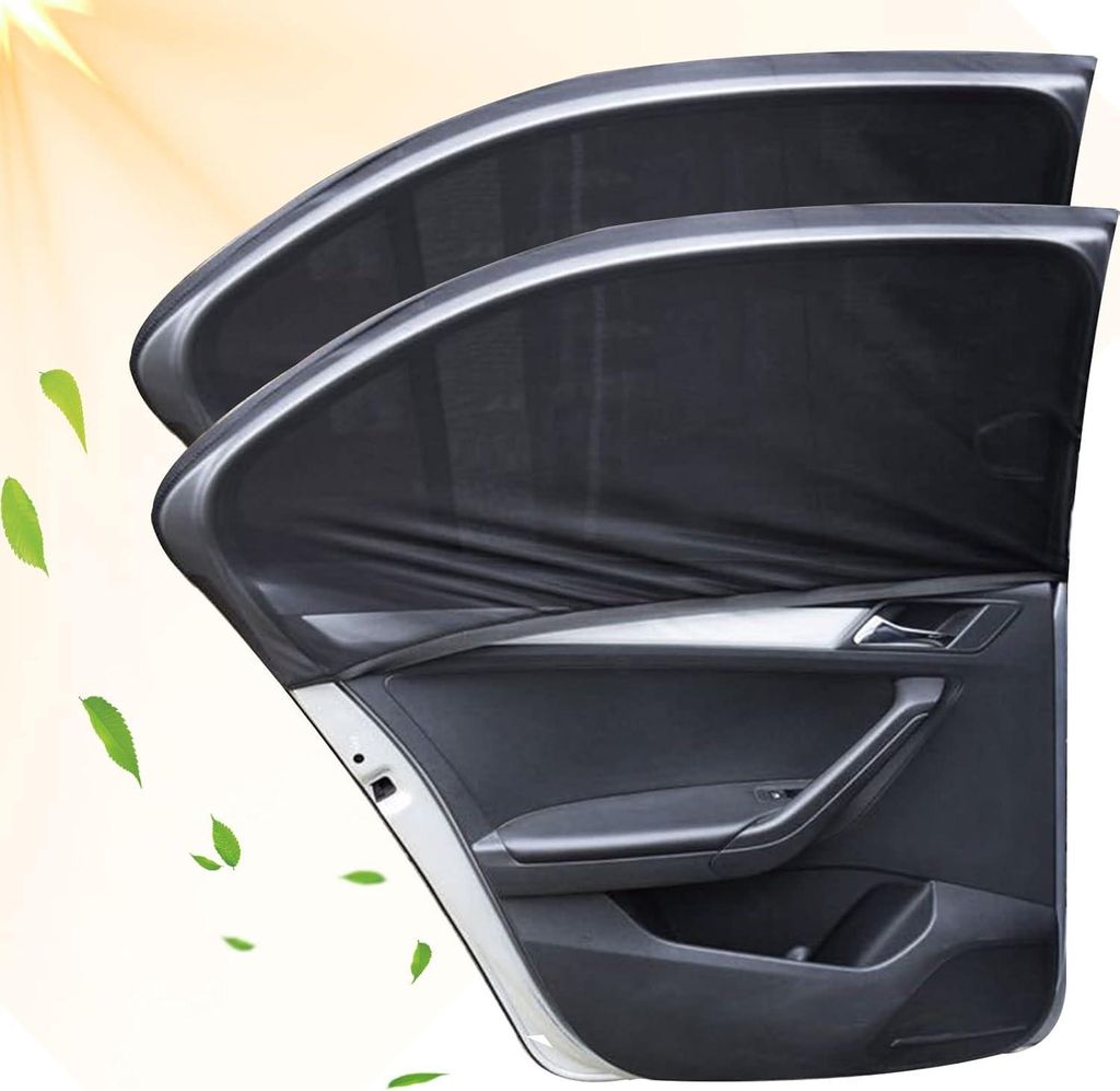Finvernek Pack 2 Sonnenschutzauto Baby UV -Schutz, Kinder, universelle Visierfenster, Roller Jalousien Heckscheibe