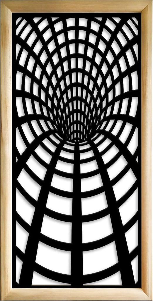 BLACKHOLE - Moduli Decorativi in holz e PVC 73x148 cm schwarz