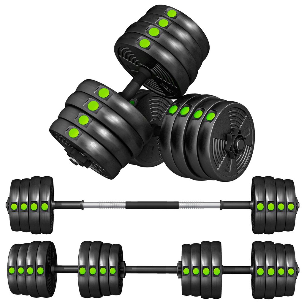 SPORTNOW 2-in-1 Hantel Set, 30 kg verstellbar Dumbbell Set Produktbild 