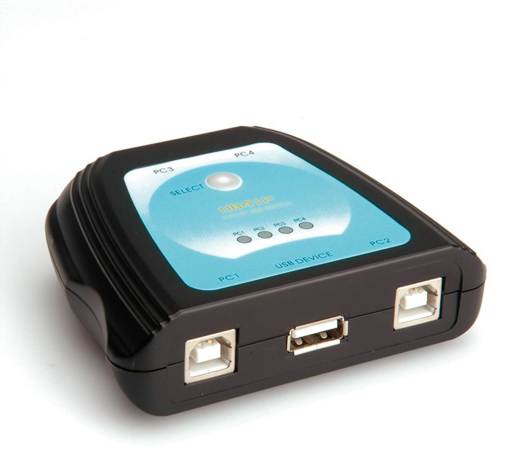 VALUE Interruttore manuale per stampante USB 2.0, a 4 vie Immagine del prodotto 