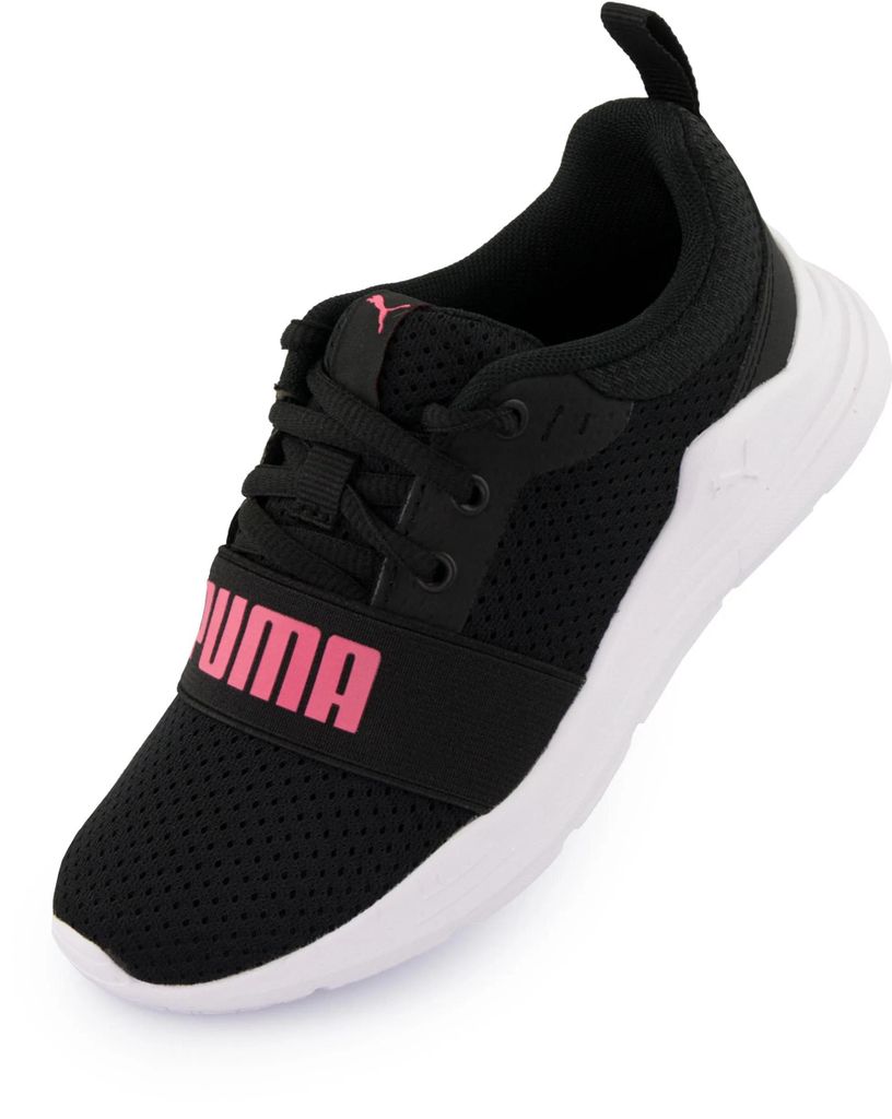 Kinderschuhe Puma Jr Wired Textile Laufschuh Schwarz