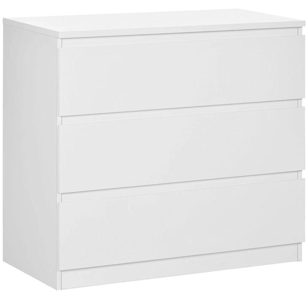 Kommode - 3 Schubladen - Minimalistische Aufbewahrung - Für das Schlafzimmer - 80 x 39 x 73 cm