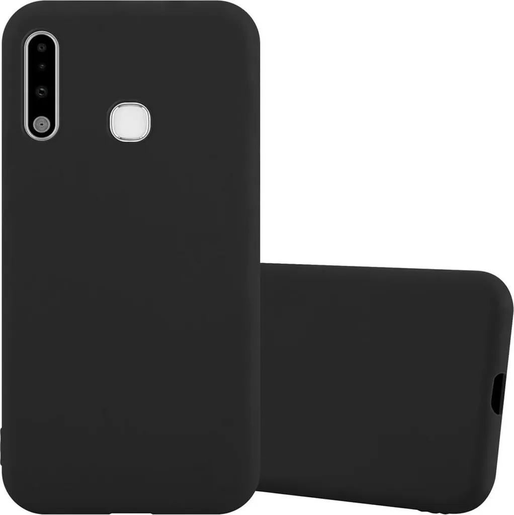 Cadorabo custodia per Samsung Galaxy A70e custodia protettiva in nero custodia per telefono cellulare TPU silicone custodia cover